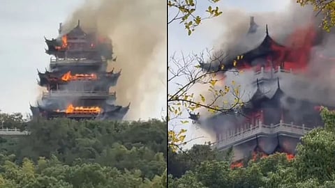 Tourist's 'Irresponsible' Candle Use Sets Chinese Mountain Temple On Fire