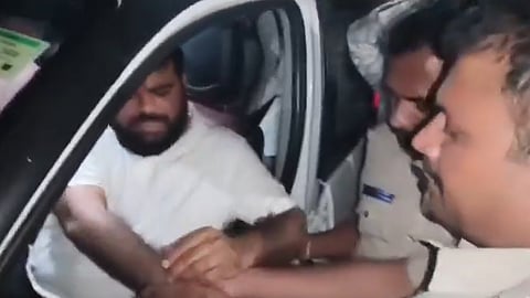 BJP leader Manikanta Rathod has been arrested by the Nelogi Police