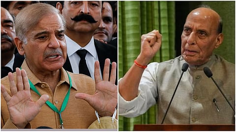 Pakistan prime minister shehbaz sharif- Rajanath singh