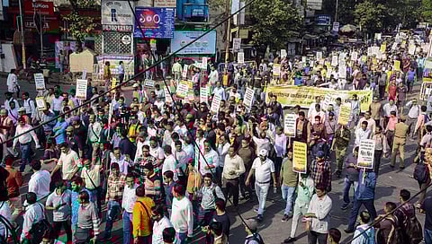 West Bengal BLOs camp overnight in CEO office over workload