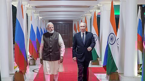 PM Narendra Modi - Vladimir Putin