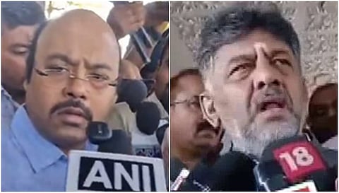 Dr Yathindra Siddaramaiah and DCM D K Shivakumar