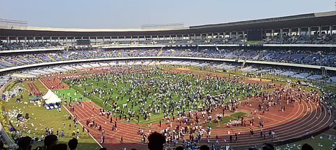 Salt Lake Stadium was a mess