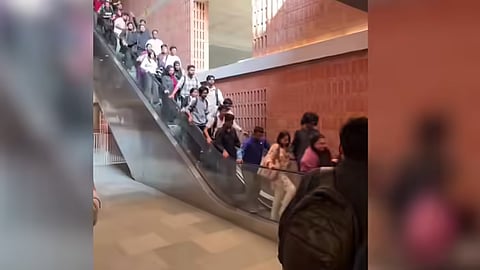 Panic at Dhaka University as escalator speeds up due to glitch