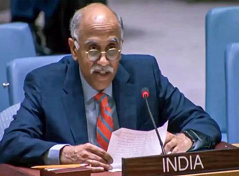 India's Permanent Representative to the UN, Ambassador Harish Parvathaneni,