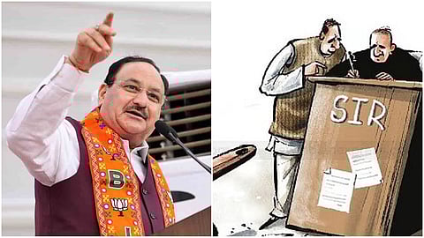 BJP president JP Nadda- SIR