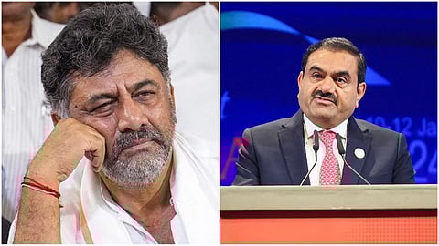 DK Shivakumar- Adani