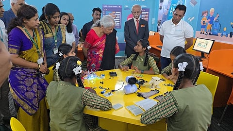 Nirmala Sitharaman in Hospete government school inaugurated VijAIPath