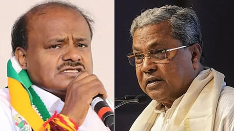 HD Kumaraswamy, CM Siddaramaiah casual Images