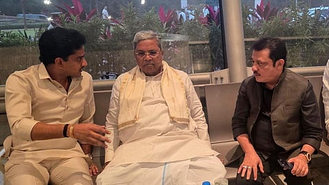 Bharath Reddy briefs CM Siddaramaiah