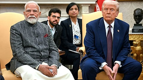 US President Donald Trump-PM Modi
