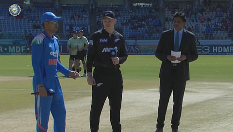 New Zealand skipper Michael Bracewell wins toss and opts to bowl against India in second ODI in Rajkot.