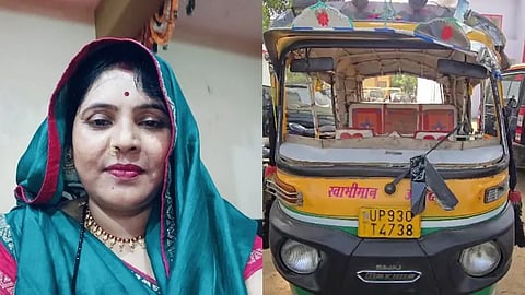 woman auto driver in Uttar Pradesh's Jhansi
