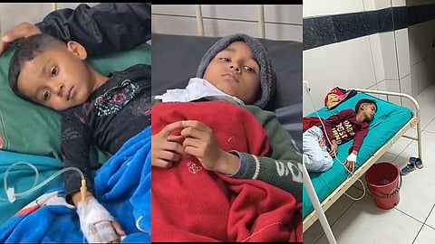 Nine to ten children have been admitted to hospitals
