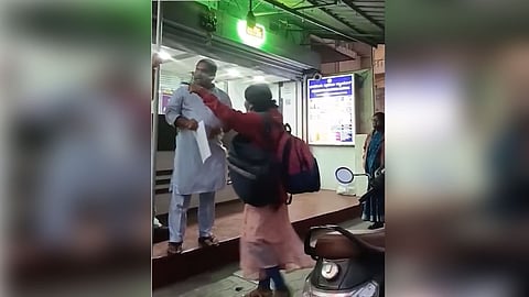 Owner threatens to strip and beat Young woman on the road