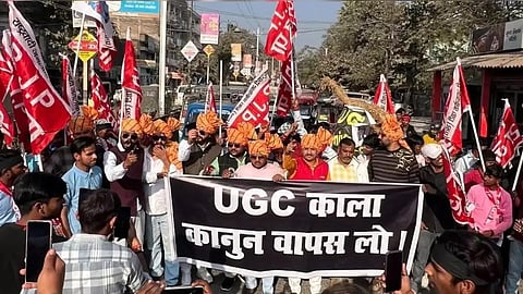 protest opposing UGC rules row