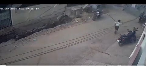 Boy narrowly escaped