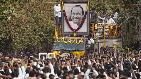 Ajit pawars Last rituals