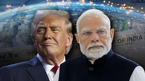 PM Modi with Donald Trump Casual Image