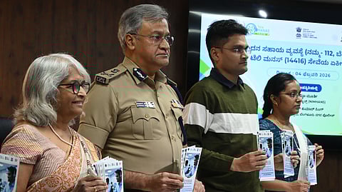 Bengaluru Police Commissioner Seemant Kumar Singh and Dr Pratima Murthy, Director of the National Institute of Mental Health and Neurosciences (NIMHANS)