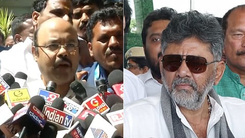 Dr Yathindra Siddaramaiah and DCM D K Shivakumar