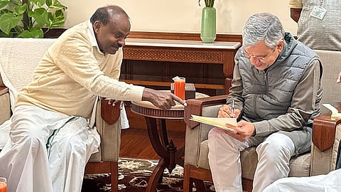 HD kumaraswamy And Ashwini Vaishnaw