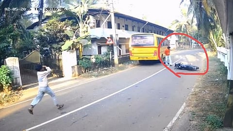 Student Escapes Death As Bus Stops Inches Away From Head