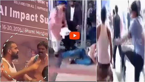 AI ಶೃಂಗಸಭೆ: ಬಟ್ಟೆ ಬಿಚ್ಚಿ ಪ್ರತಿಭಟಿಸಿದ್ದ ಯುವ ಕಾಂಗ್ರೆಸ್ ಕಾರ್ಯಕರ್ತರಿಗೆ ಕಾಲಿನಿಂದ ಒದ್ದು ಓಡಿಸಿದ ಸಾರ್ವಜನಿಕರು, Video!