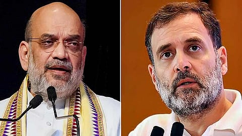 Amitsha and Rahul Gandhi