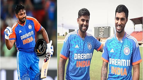 Sanju Samson-Suryakumar Yadav -Tilak varma