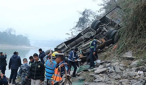 17 killed as bus plunges into Trishuli River in Nepal