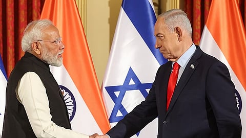 PM Narendra Modi and Israel PM Benjamin Netanyahu
