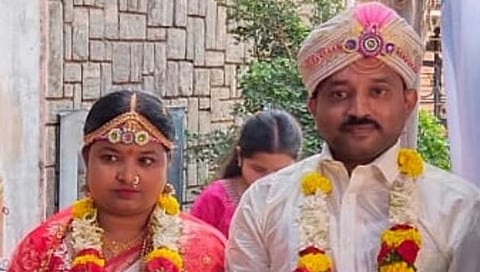 newly married couple