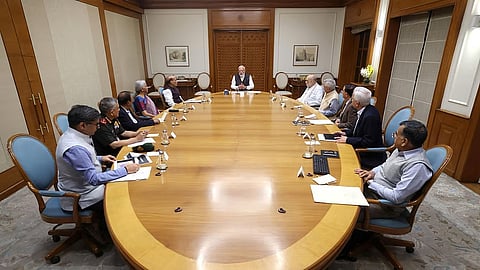 Prime Minister Narendra Modi chaired a meeting of the Cabinet Committee on Security (CCS) on Sunday.