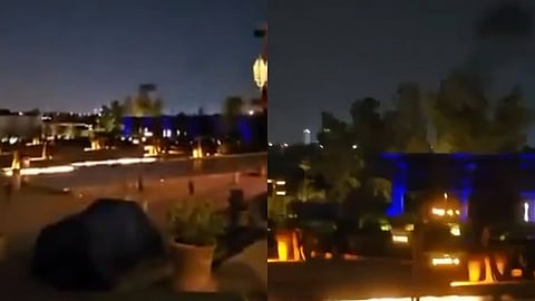 US embassy in Riyadh after an Iranian strike.