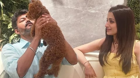 Actress trisha and actor vijay (File photo)