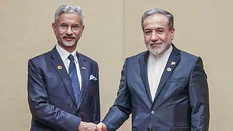 External Affairs Minister S Jaishankar meets Iran Foreign Minister Seyed Abbas Araghchi, on the sidelines of the SCO Foreign Ministers Meeting