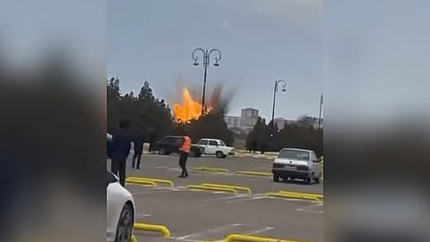 The attacks around midday involved at least two drones