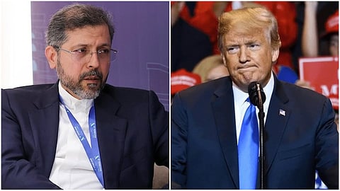 Iran's Deputy Foreign Minister Saeed Khatibzadeh- US President Donald Trump