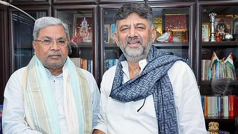 DK Shivakumar with CM Siddaramaiah