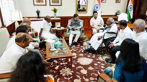 HD Kumaraswamy discussion with Union Minister PiyushGoyal