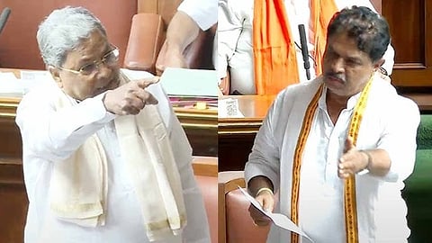 CM Siddaramaiah and R. Ashok Casual Images