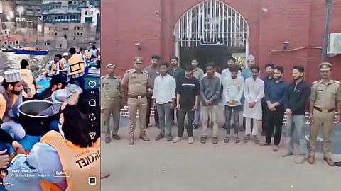 Iftar on boat in Ganga
