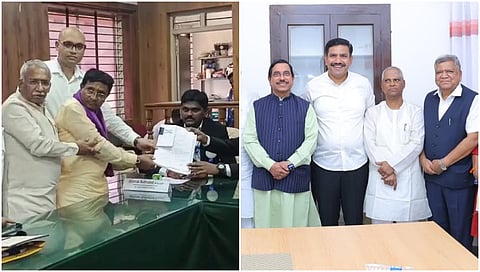 ಉಮೇಶ್ ಮೇಟಿ ಮತ್ತು ವಿರಣ್ಣ ಚರಂತಿಮಠ ನಾಮಪತ್ರ ಸಲ್ಲಿಕೆ