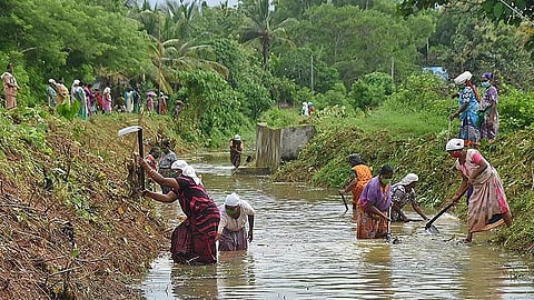 A file picture of women employed under the MGNREGA scheme. Representational photo