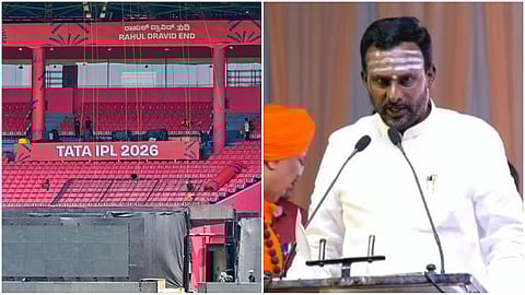 Chinnaswamy Stadium - MLA Vijayananda Kashappanavar