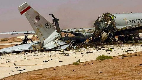 Struck American AWACS Aircraft