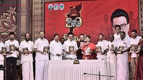 DMK manifesto raises women’s aid to Rs 2,000, breakfast scheme till class 8 and Rs 8,000 Illatharasi coupon
