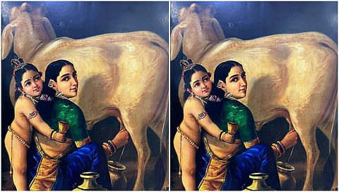Raja Ravi Varma's ‘Yashoda and Krishna’