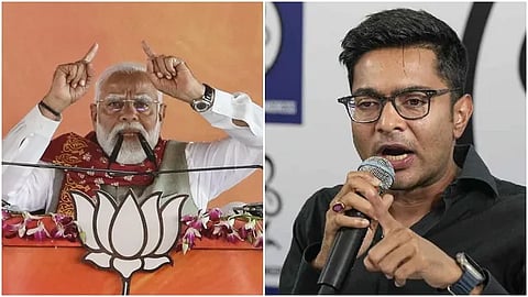 PM Modi, Abhishek Banerjee Casual Images